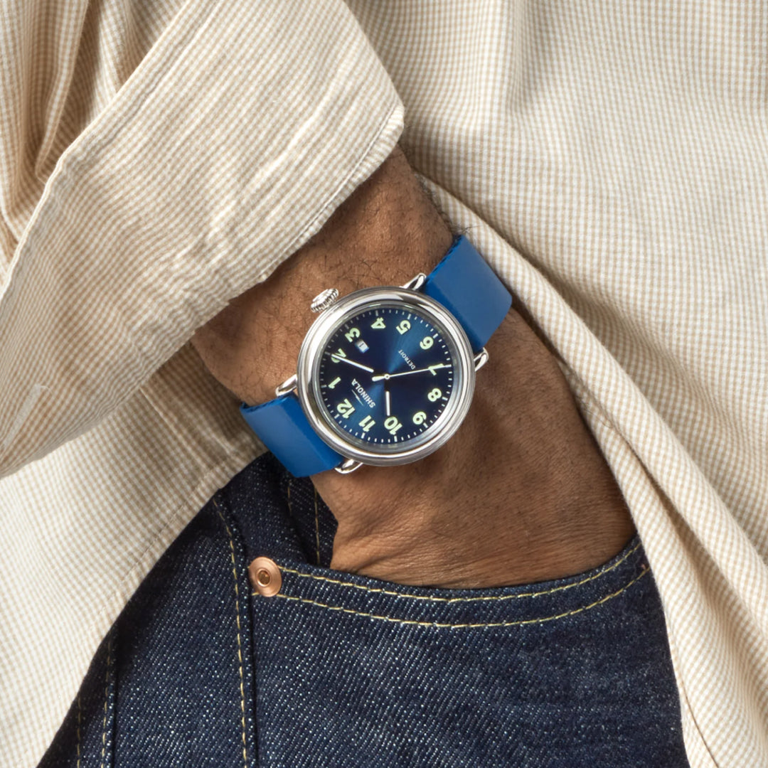 Shinola 41MM Detrola All Blue Watch - NAGI