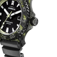 Shinola 45mm Forged Carbon Monster Watch Glow Dark Limited