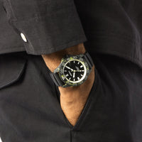 Shinola 45mm Forged Carbon Monster Watch Glow Dark Limited