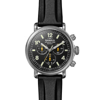 Shinola Runwell Titanium Chronograph West Wind Watch Gift Set with Additional Strap - NAGI