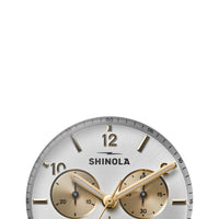 Shinola 40MM Limited Edition Canfield Sport Chronograph PVD Gold Watch