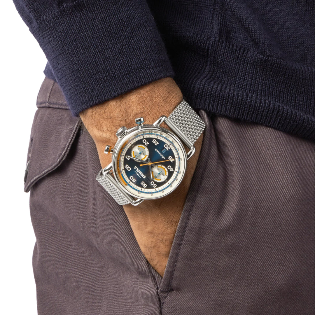 Shinola 44MM Canfield Speedway Open Road Automatic Chronograph Watch