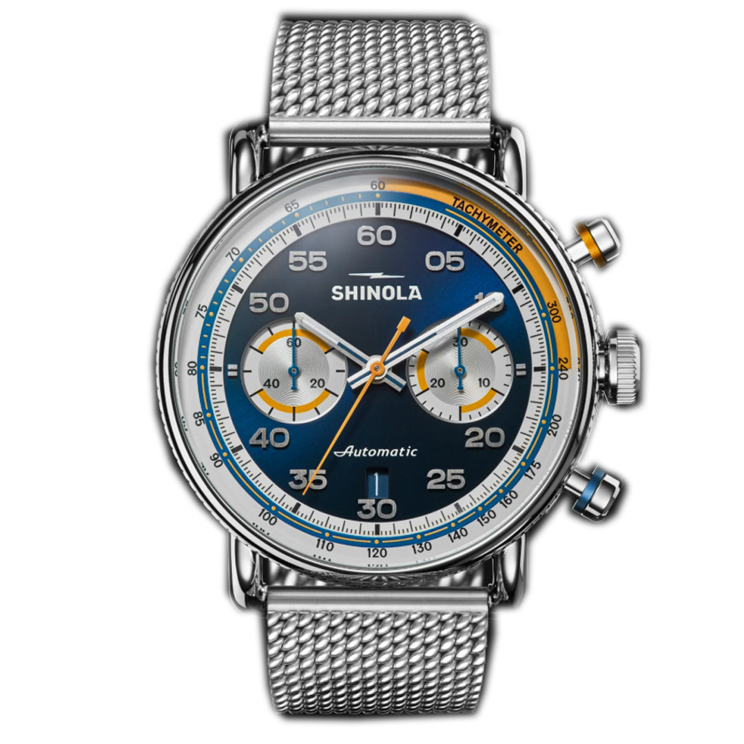Shinola 44MM Canfield Speedway Open Road Automatic Chronograph Watch