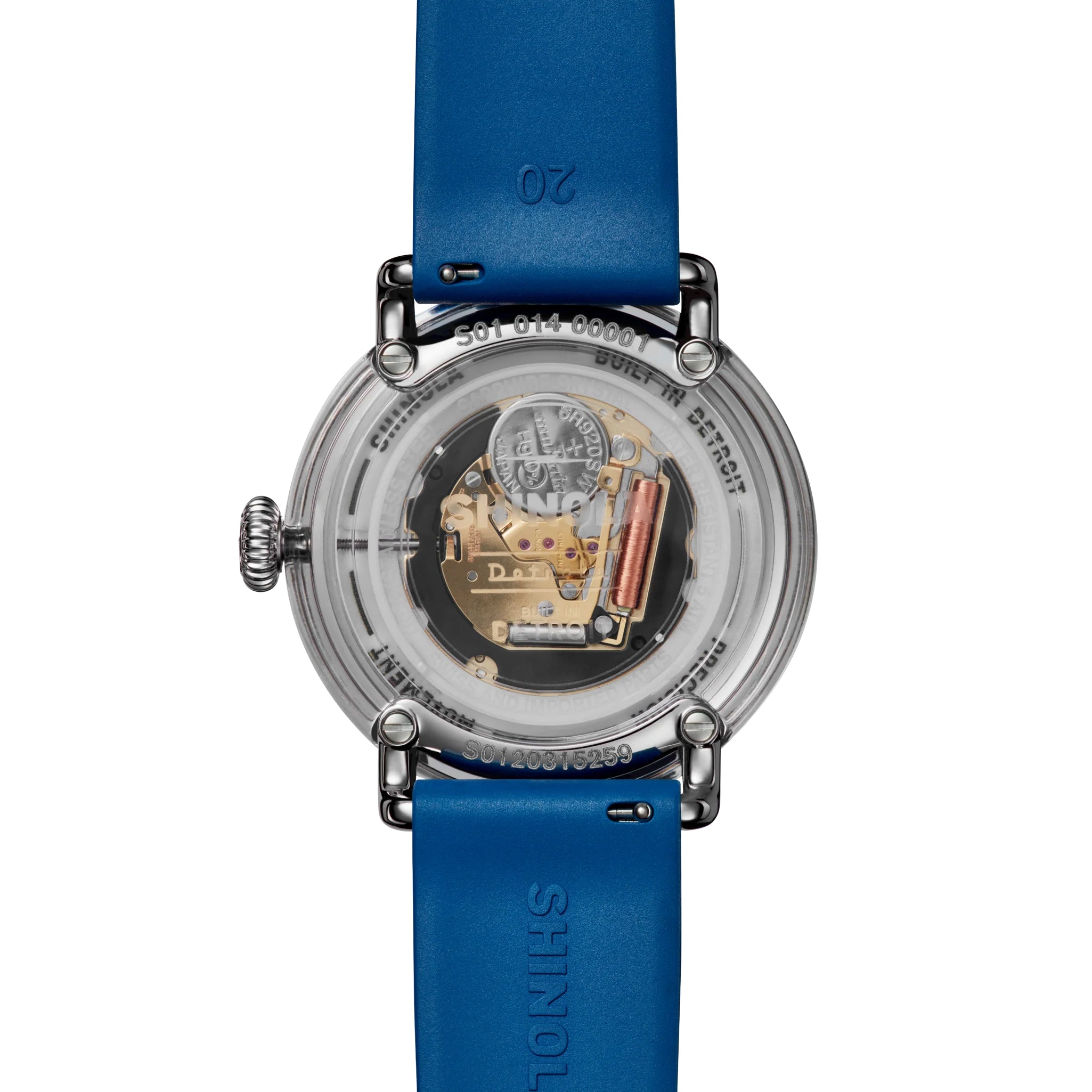 Shinola Detrola University of Michigan Wolverines Blue Yellow Watch