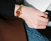 Shinola Gilda Radner Limited Edition Runabout Quartz Red Watch S0120492696