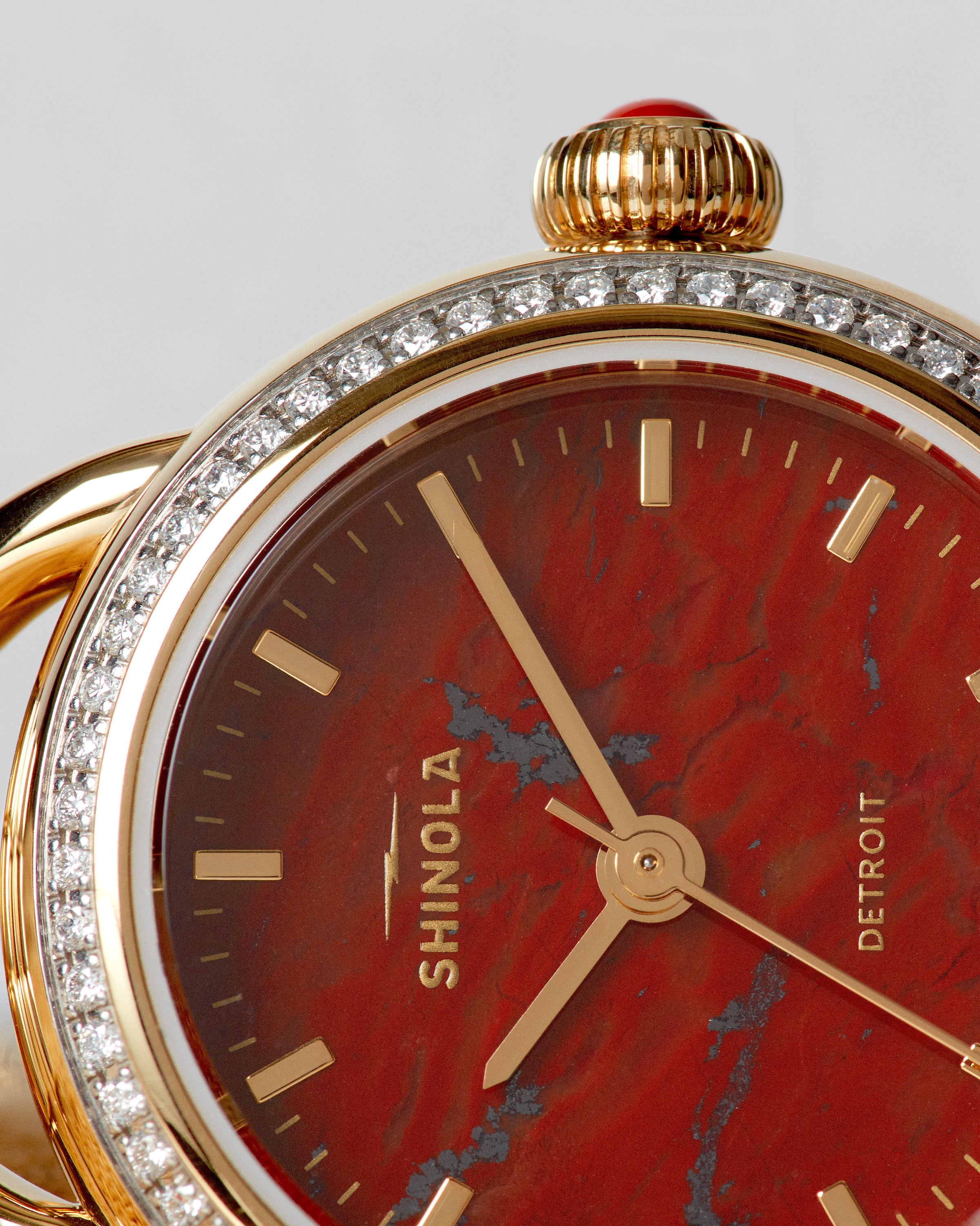 Shinola Gilda Radner Limited Edition Runabout Quartz Red Watch S0120492696