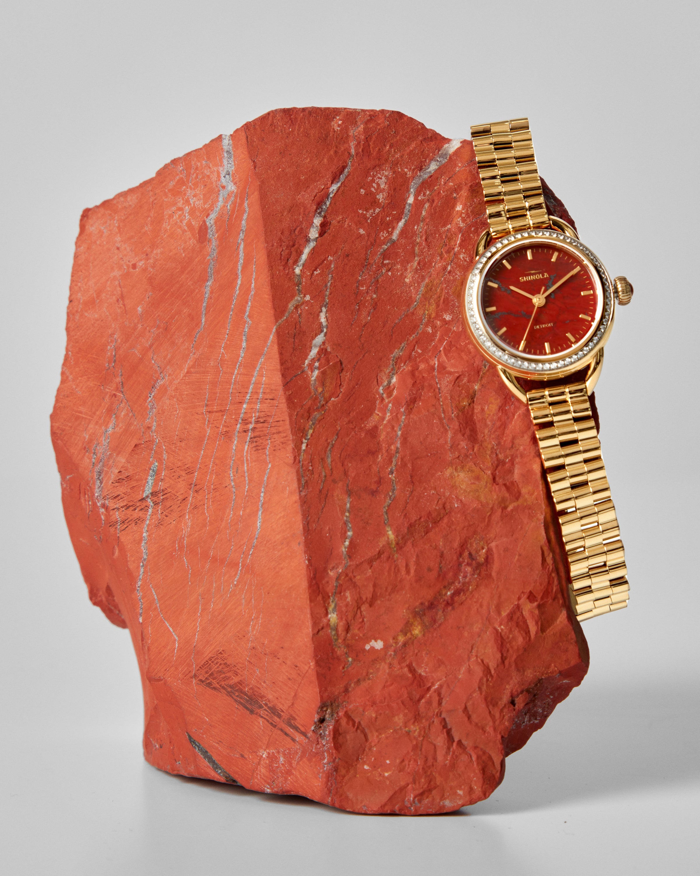 Shinola Gilda Radner Limited Edition Runabout Quartz Red Watch S0120492696