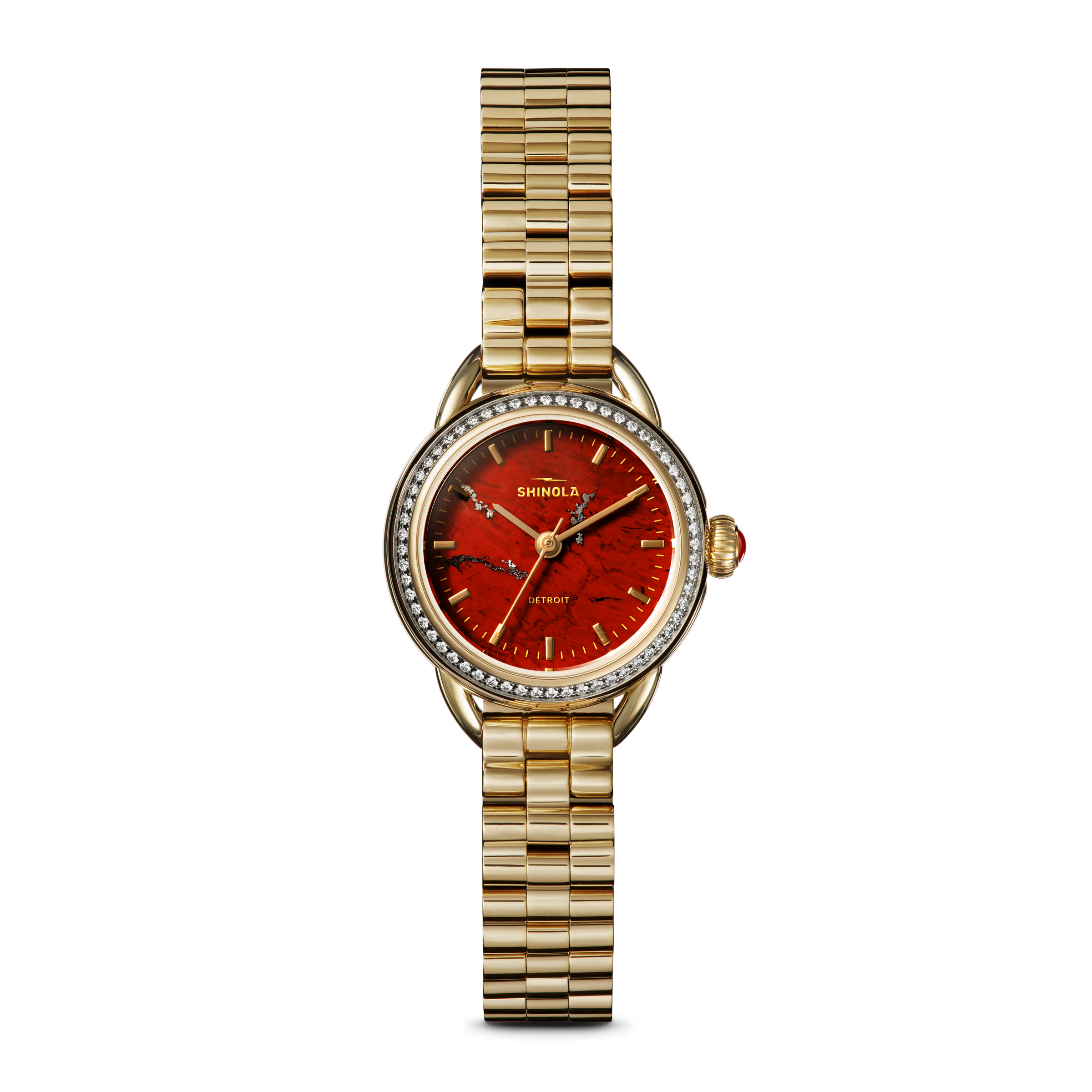 Shinola Gilda Radner Limited Edition Runabout Quartz Red Watch S0120492696