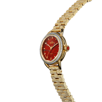 Shinola Gilda Radner Limited Edition Runabout Quartz Red Watch S0120492696