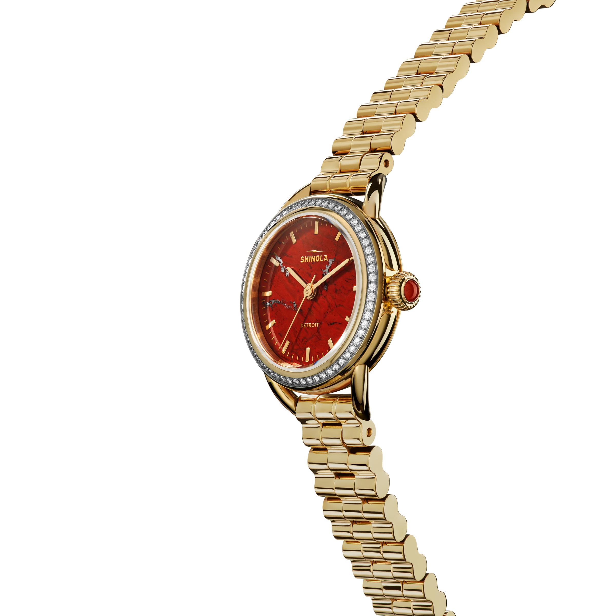 Shinola Gilda Radner Limited Edition Runabout Quartz Red Watch S0120492696