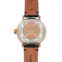 Shinola Runwell 43MM Black Dial Bronze Case Quartz Watch