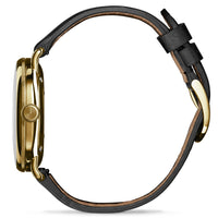 Shinola Canfield 38MM Espresso Black Dial Gold PVD Case Watch - NAGI