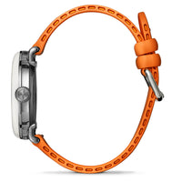 Shinola Detrola 41MM Quartz Multi-Colored Warm Color Theory Dial Orange Strap Watch