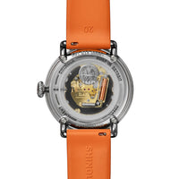 Shinola Detrola 41MM Quartz Multi-Colored Warm Color Theory Dial Orange Strap Watch