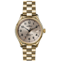 Shinola Vinton 38MM Quartz Vapor Gold Dial and PVD Gold Bracelet Watch