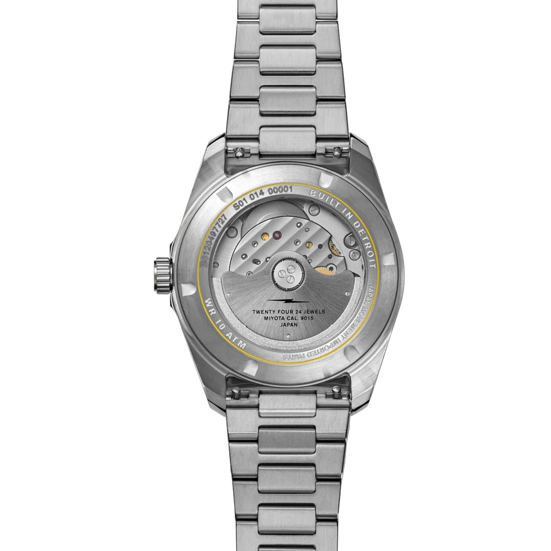 Shinola 38MM Duck Silver Sunray Dial Stainless Steel Watch