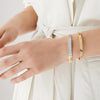 Marco Bicego Masai 18K Yellow Gold Coil and Diamond Bangle Bracelet, Thin