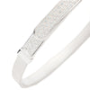 Marco Bicego 18K White Gold Masai Coil and Diamond Pave Bangle Bracelet, Thin