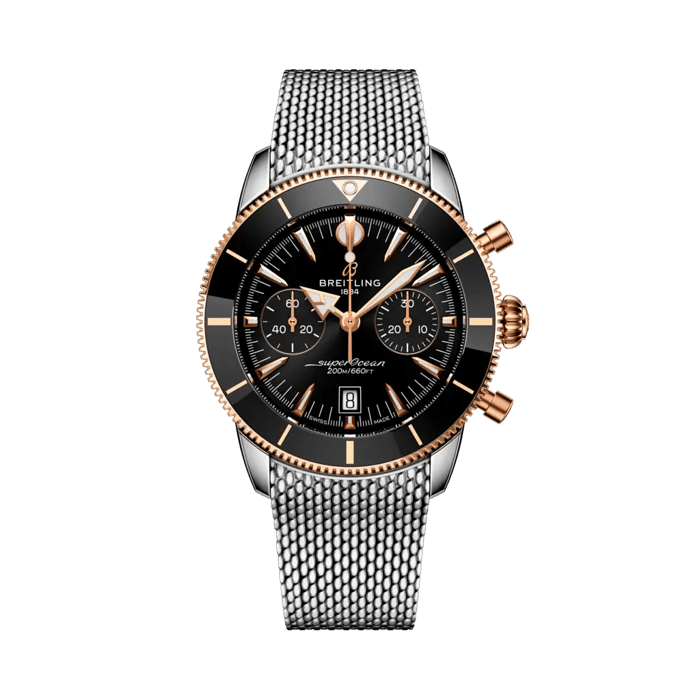 Pre-Owned Breitling Superocean Heritage B01 Automatic Black Dial Watch - NAGI