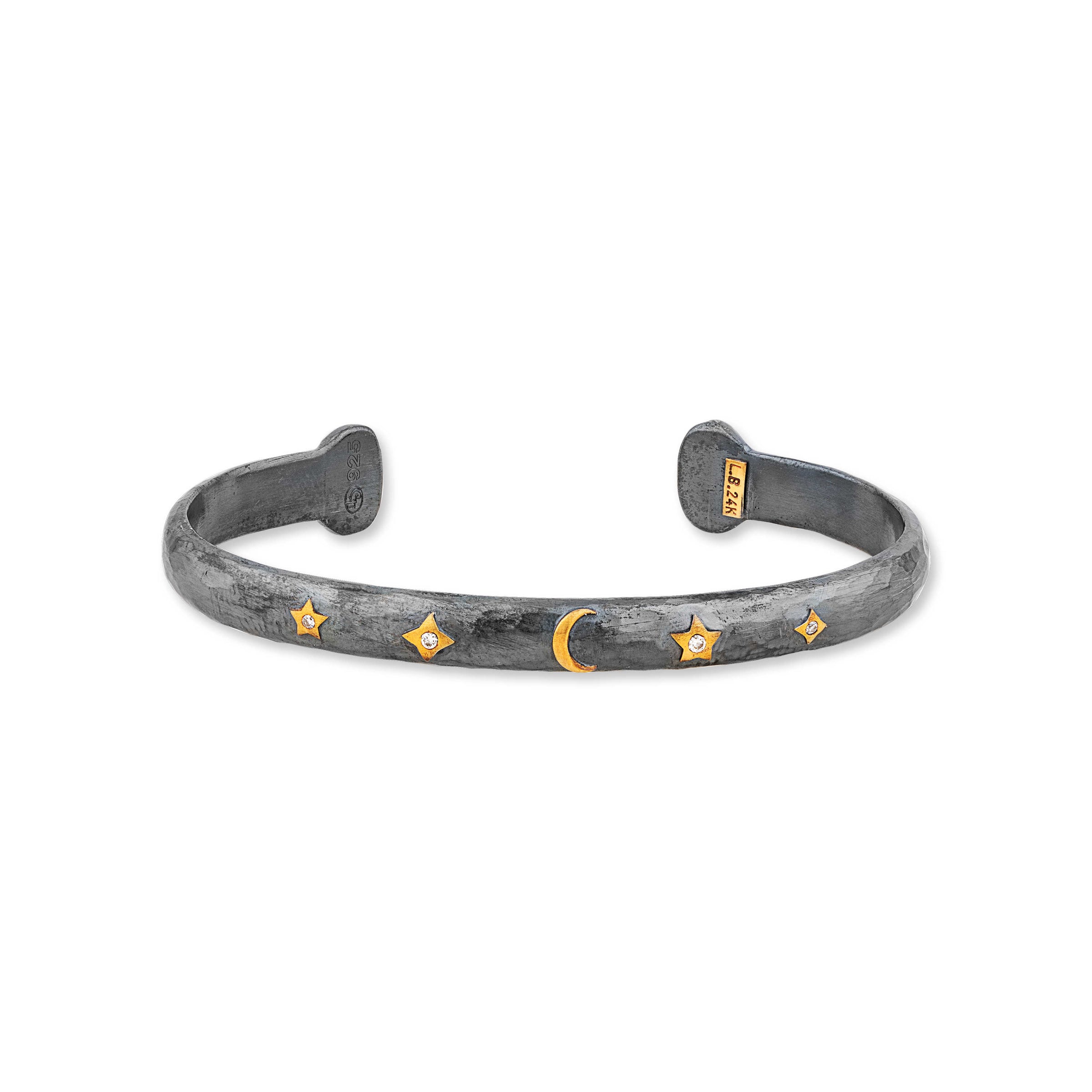 Lika Behar Stockholm Moon and Stars Cuff ST-B-901-GXD