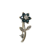 Pre-Owned Samuel Behnam 14K White Gold Flower Pin
