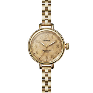 Shinola Petoskey Birdy 34mm Gold PVD