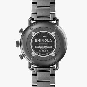 Shinola 45MM Canfield Sport Gunmetal 45mm Watch S0120224031