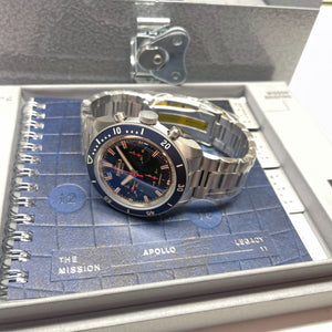 Shinola Mooncraft Monster Apollo 11 Sea Blue Chrono 43mm Watch Limited