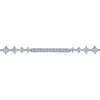 Gabriel 14K White Gold Diamond Prong and Bar Set Tennis Bracelet