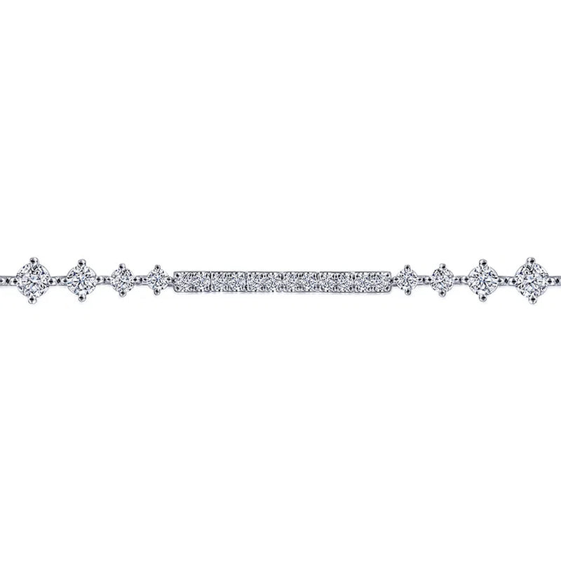 Gabriel & Co. 14K White Gold Diamond Tennis Bracelet