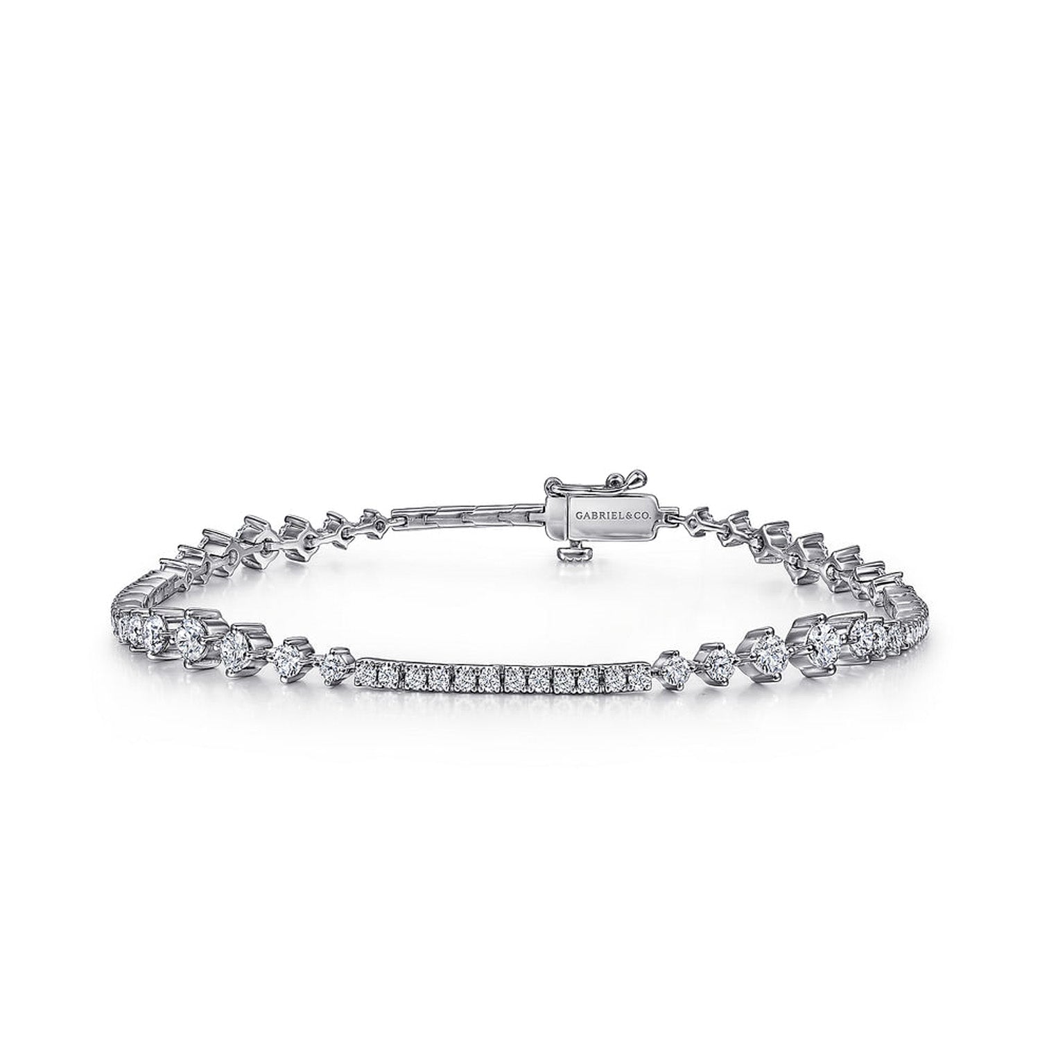 Gabriel & Co. 14K White Gold Diamond Tennis Bracelet