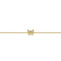 Gabriel & Co. 14K Yellow Gold Diamond Butterfly Bracelet