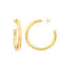 14K Yellow Gold Tube Hoop Earrings - NAGI