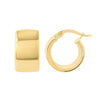 14K Yellow Gold 9.8MM Round Hoop Earrings