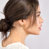 14K Yellow Gold 9.8MM Round Hoop Earrings