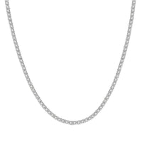 14K White Gold Approx. 8.00 Carats Diamond Tennis Necklace