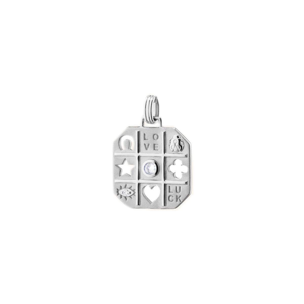 "Tokens of Luck" Necklace with Center Sapphire img1