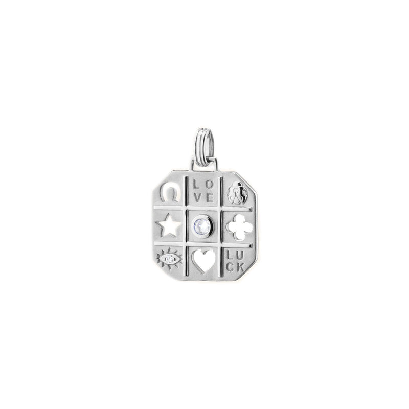 "Tokens of Luck" Necklace with Center Sapphire img1