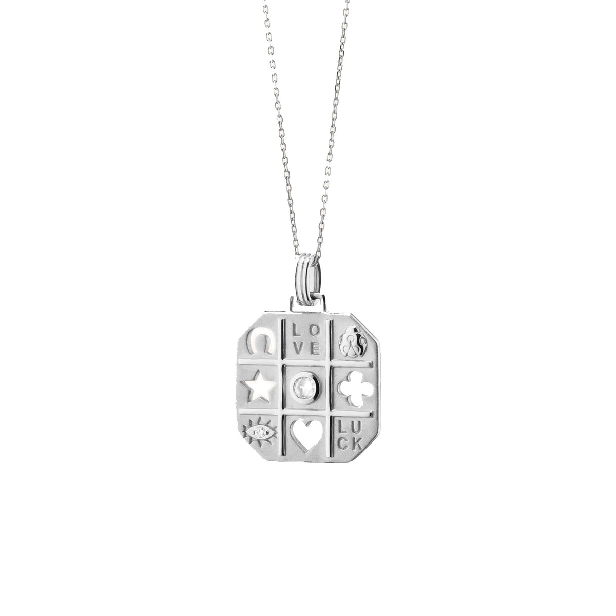 "Tokens of Luck" Necklace with Center Sapphire img2