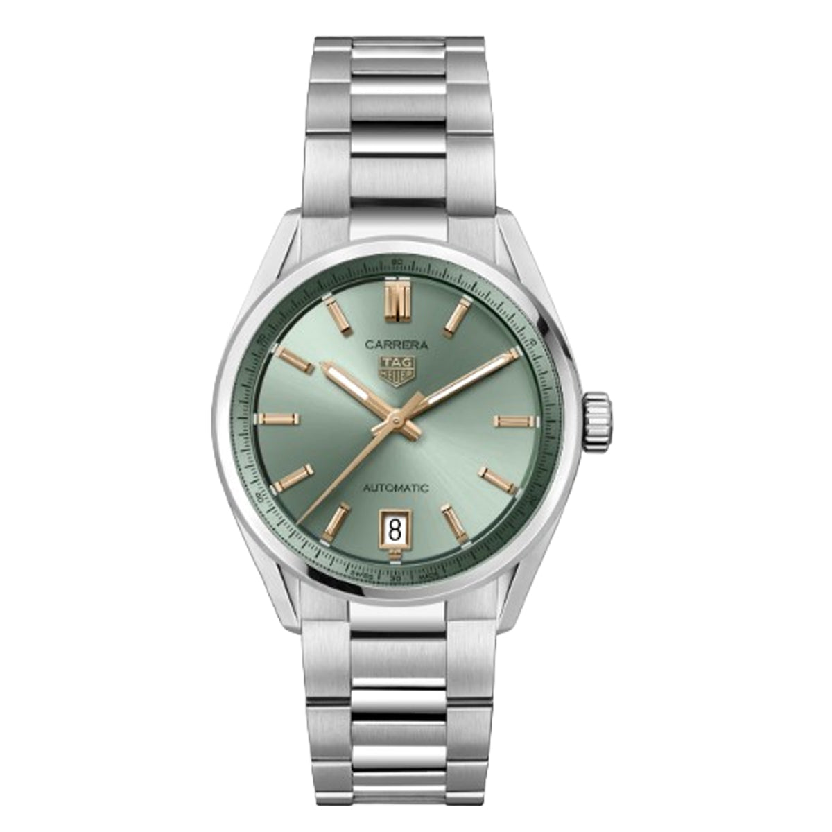 TAG Heuer Carrera Date 36MM Automatic Green Dial Watch