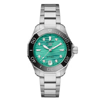 TAG Heuer Aquaracer 36MM Professional 300 Turquoise Green Diamond Watch