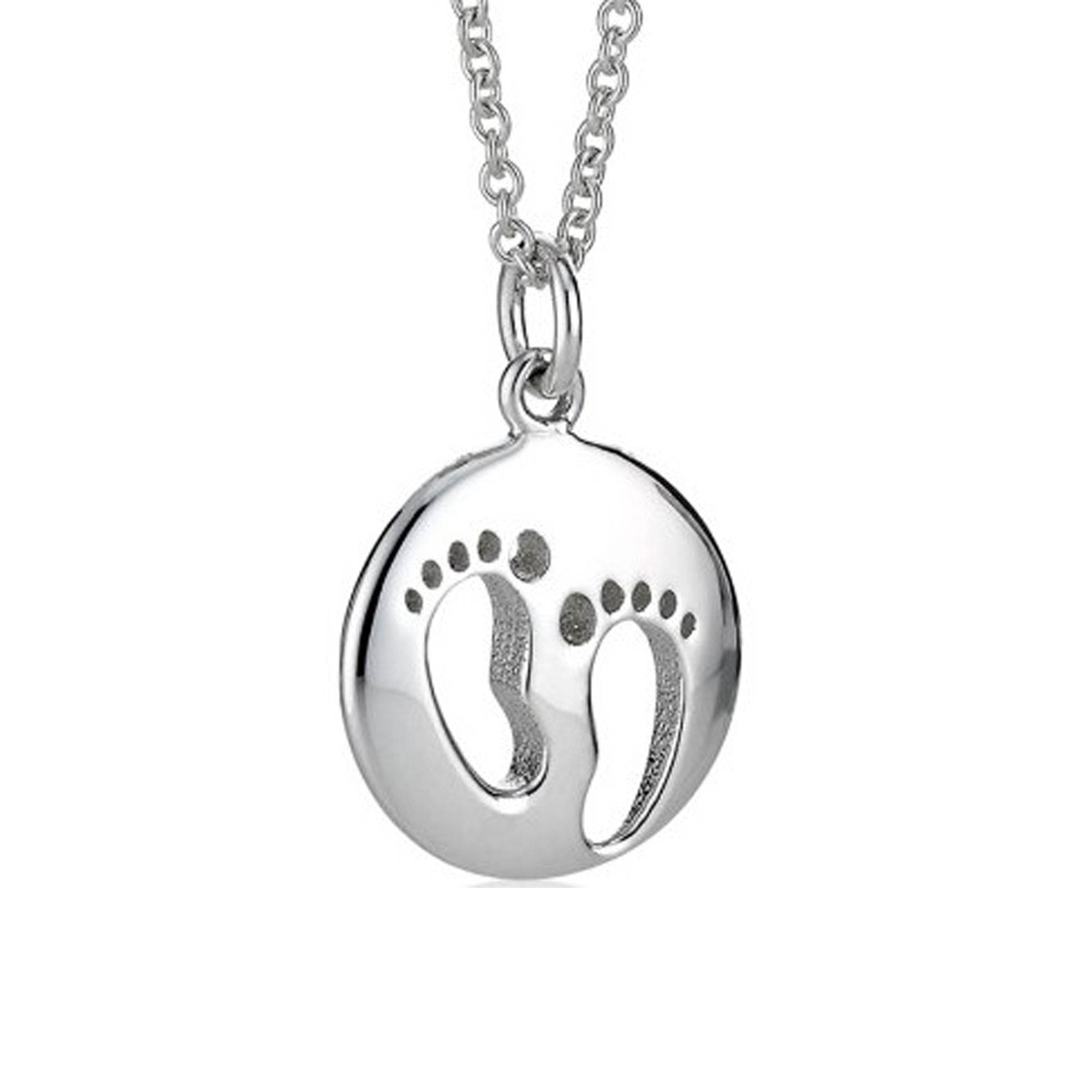 Baby Feet Pendant Necklace