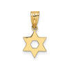 14K Yellow Gold Star of David Pendant