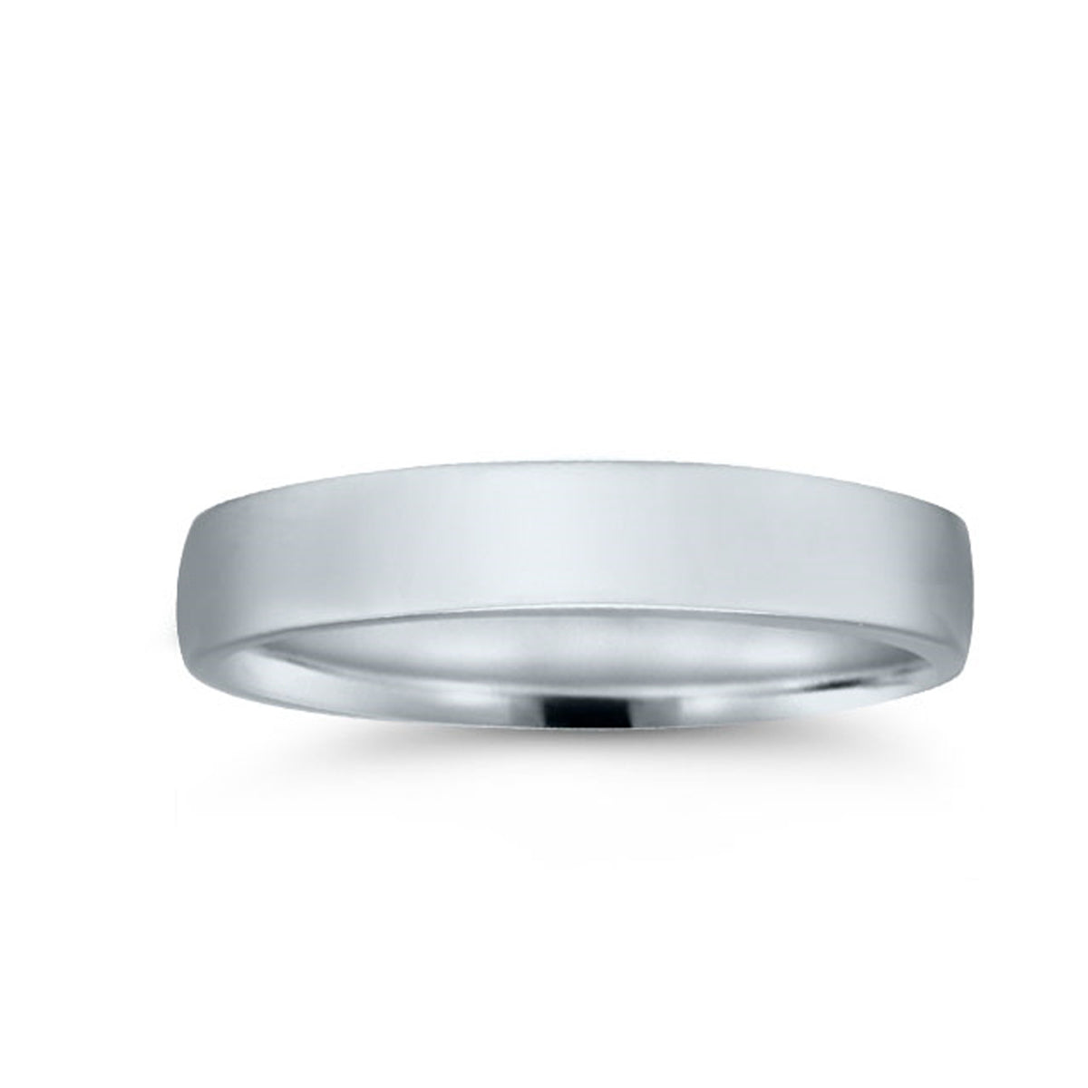 Platinum 4MM Low Dome Wedding Band - NAGI