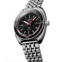 Longines Ultrachron 43MM Automatic Watch Black Dial Stainless Steel Bracelet L28364526