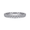Gabriel & Co. 14K White Gold Eternity Wedding Band