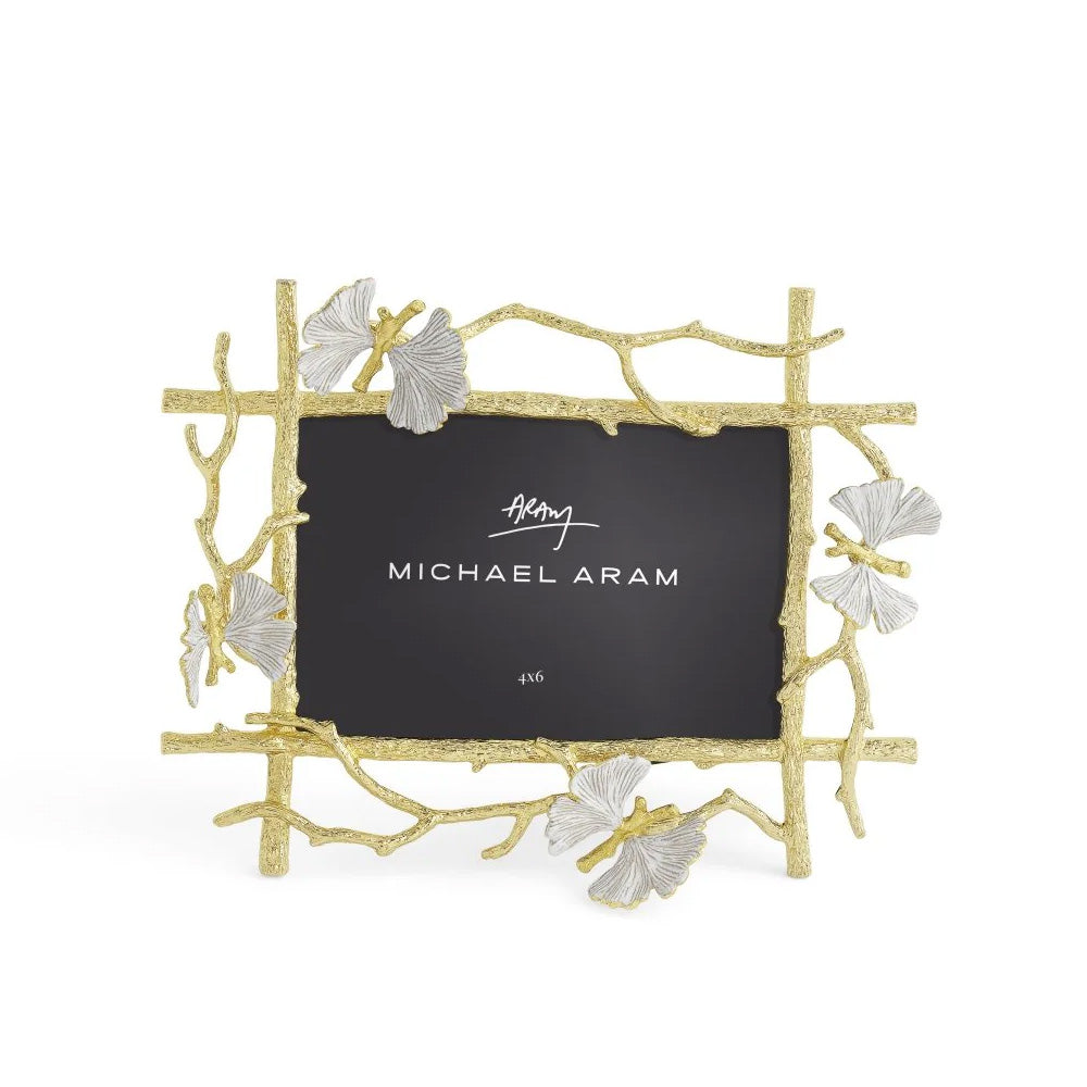 Michael Aram Butterfly Ginkgo Gold 4x6 Frame V2