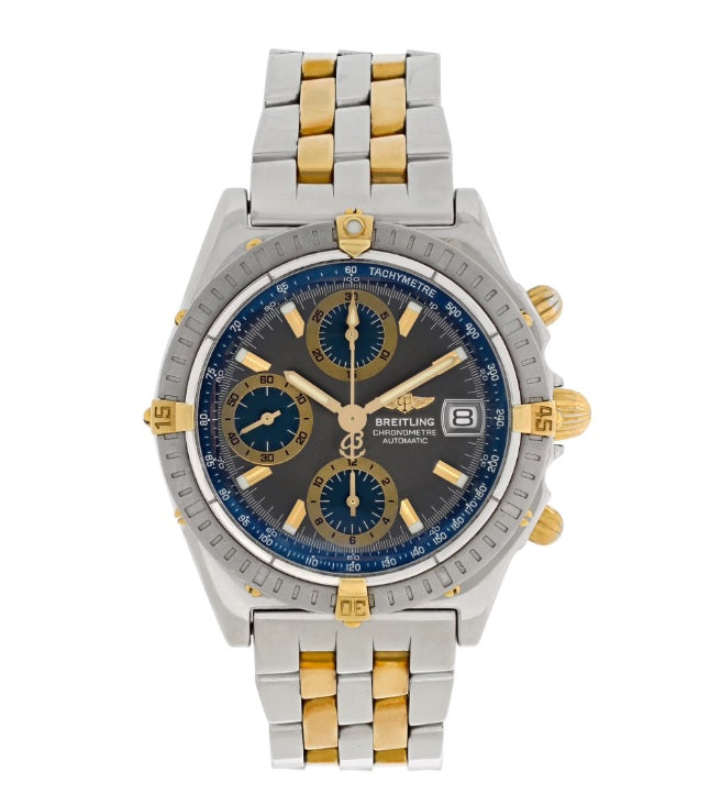 Pre-Owned Breitling Chronomat Stainless Steel and 18K Yellow Gold Watch