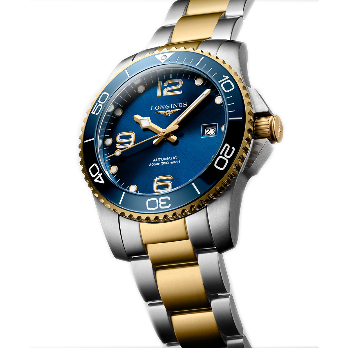 Longines Hydroconquest 41MM Automatic Watch Blue Dial Two-Tone Bracelet L37813967