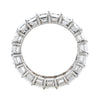Platinum Emerald Cut Diamond Eternity Band